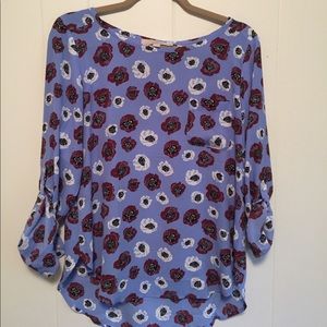 LOFT floral blouse